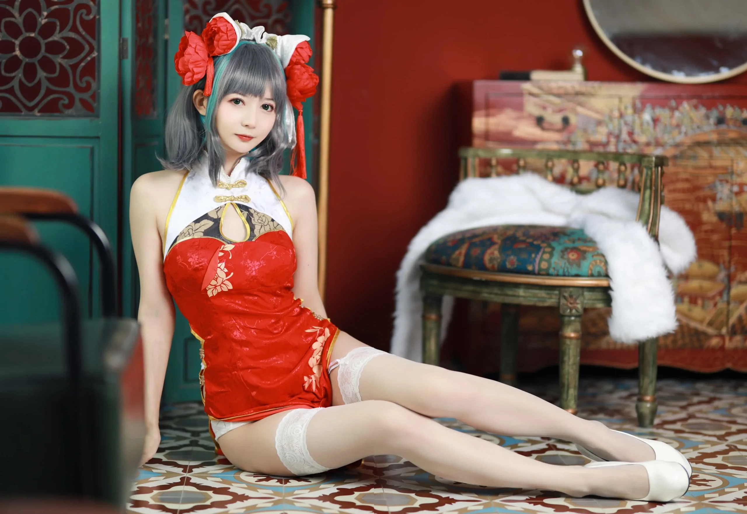 12月3日更新 写真合集(51酱、AT鲨、Bangni邦尼、ElyEE子、Etocha、G44不会受伤、Imyuiichann、lunananya、Maria_Desu、miko酱ww) 1 Etu51酱 碧蓝航线·柴郡 新春旗袍 12P 55MB tuya scaled